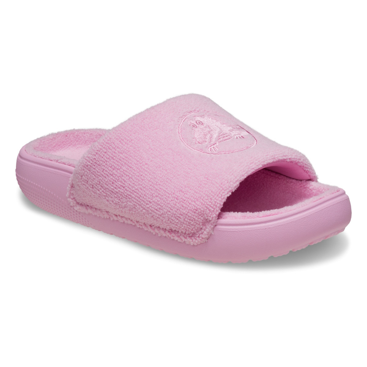 Papuci Crocs Classic Towel Slide Roz - Pink Tweed - imagine 8